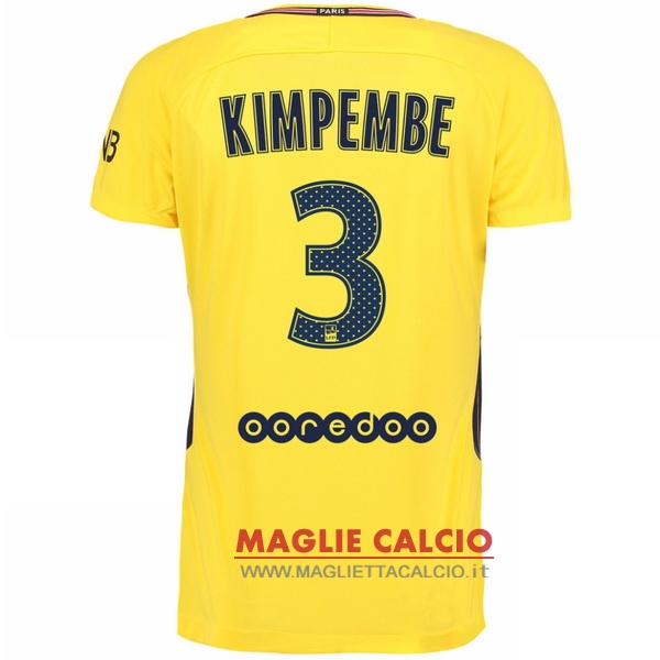 nuova maglietta paris saint germain 2017-2018 kimpembe 3 seconda